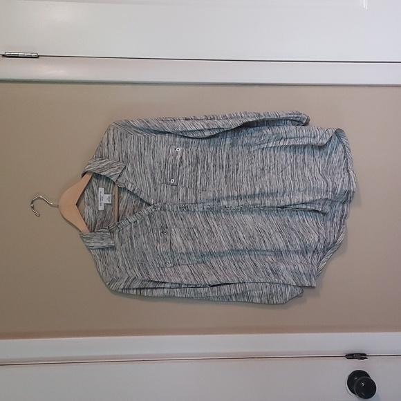 NWOT Liz Claiborne Lightweight 3/4 sleevesButton Down Large Petite - Picture 2 of 7